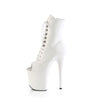 FLAMINGO-1021 Plateau Stiefeletten Weiss Matt | Pleaser