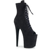 FLAMINGO-1021FS Plateau Stiefeletten - Schwarz | Pleaser