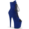 FLAMINGO-1021FS Plateau Stiefeletten Royal Blau | Pleaser