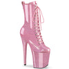 FLAMINGO-1040GP Plateau Stiefeletten Pink | Pleaser