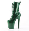 FLAMINGO-1040GP Plateau Stiefeletten Grün von Pleaser – Ansicht 3