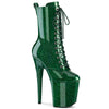 FLAMINGO-1040GP Plateau Stiefeletten Grün | Pleaser