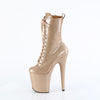 FLAMINGO-1040GP Plateau Stiefeletten Gold mit Glitzer | Pleaser