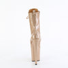 FLAMINGO-1040GP Plateau Stiefeletten Gold mit Glitzer | Pleaser
