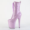 FLAMINGO-1040GP Plateau Stiefeletten Lila/Violett | Pleaser