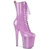 FLAMINGO-1040GP Plateau Stiefeletten Lila/Violett | Pleaser