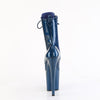 FLAMINGO-1040GP Plateau Stiefeletten Blau Lack | Pleaser