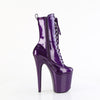 FLAMINGO-1040GP Plateau Stiefeletten Lila | Pleaser