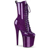 FLAMINGO-1040GP Plateau Stiefeletten Lila | Pleaser