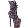 FLAMINGO-1040SPF - Plateau Stiefeletten - Lila Mehrfarbig | Pleaser
