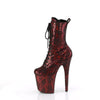 FLAMINGO-1040SPF Plateau Stiefeletten Rot von Pleaser – Ansicht 3