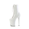 FLAMINGO-1040TT Plateau Stiefeletten Beige/Weiß von Pleaser – Ansicht 3