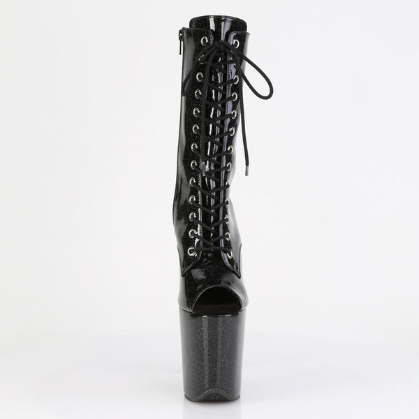 FLAMINGO-1041GP Plateau Stiefeletten schwarz von Pleaser – Ansicht 2