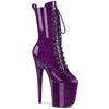 FLAMINGO-1041GP Plateau Stiefeletten violett von Pleaser