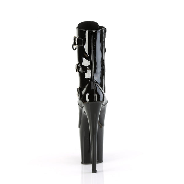 FLAMINGO-1043 - Plateau Stiefeletten - Schwarz Lack von Pleaser – Ansicht 4