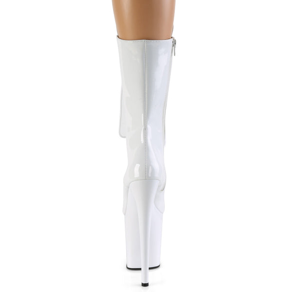 FLAMINGO-1050 Plateau Stiefeletten - Weiß von Pleaser – Ansicht 4