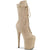 FLAMINGO-1050FS Plateau Stiefeletten - Beige | Pleaser