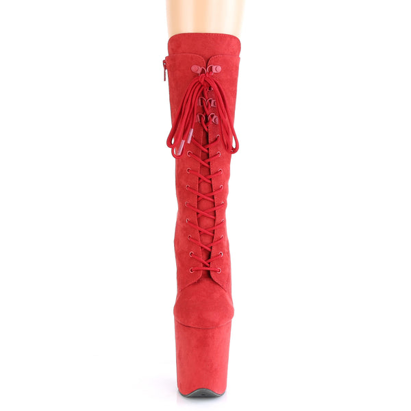 FLAMINGO-1050FS Plateau Stiefel Rot Matt von Pleaser – Ansicht 2