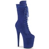 FLAMINGO-1050FS Plateau Stiefeletten - Royal Blau | Pleaser