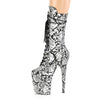 FLAMINGO-1050SP Plateau Stiefeletten - Schwarz/Weiß von Pleaser – Ansicht 3