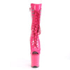 FLAMINGO-1051 Plateau Stiefeletten Hot Pink | Pleaser