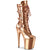 FLAMINGO-1053 Plateau Stiefeletten Rose Gold Metallic | Pleaser