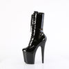 FLAMINGO-1054 Plateau Stiefeletten Schwarz Lack von Pleaser – Ansicht 3