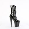 FLAMINGO-1054 Plateau Stiefeletten Schwarz Lack von Pleaser – Ansicht 5