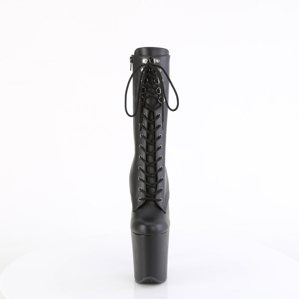 FLAMINGO-1054 Plateau Stiefeletten Schwarz Matt von Pleaser – Ansicht 2