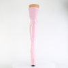 FLAMINGO-3000 - Plateau Overknee Stiefel - Rosa Lack von Pleaser – Ansicht 2
