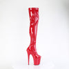 FLAMINGO-3000 Plateau Overknee Stiefel Rot Lack von Pleaser – Ansicht 5