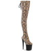 FLAMINGO-3008SP-BT Plateau Overknee Stiefel Snake von Pleaser