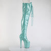 FLAMINGO-3021GP Plateau Overknee Stiefel türkis von Pleaser – Ansicht 5