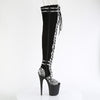 FLAMINGO-3027SP Plateau Overknee Stiefel - Schwarz von Pleaser – Ansicht 5