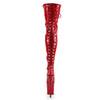 FLAMINGO-3063 Plateau Overknee Stiefel Rot Lack von Pleaser – Ansicht 4