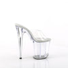 FLAMINGO-801 Plateau Pantoletten Transparent | Pleaser