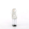 FLAMINGO-802 Plateau Pantoletten transparent | Pleaser