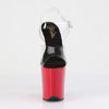 FLAMINGO-808 Plateau Sandaletten Rot Lack | Pleaser