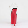 FLAMINGO-808 Plateau Sandaletten Rot Lack | Pleaser