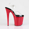 FLAMINGO-808 Plateau Sandaletten Rot Lack | Pleaser