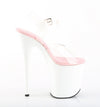 FLAMINGO-808 Plateau Sandaletten Weiß/ Rosé von Pleaser – Ansicht 5