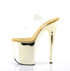 FLAMINGO-808 Plateau Sandaletten Gold Chrome von Pleaser – Ansicht 3