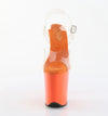 FLAMINGO-808 Plateau Sandaletten Orange von Pleaser – Ansicht 2
