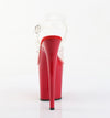 FLAMINGO-808 Plateau Sandaletten Rot von Pleaser – Ansicht 4