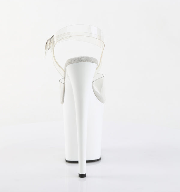 FLAMINGO-808 Plateau Sandaletten Weiß von Pleaser – Ansicht 4