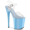 FLAMINGO-808 Plateau Sandaletten Blau | Pleaser