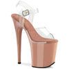 FLAMINGO-808 Plateau Sandaletten Braun von Pleaser