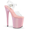 FLAMINGO-808 Plateau Sandaletten - Rosa | Pleaser