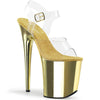 FLAMINGO-808 Plateau Sandaletten Gold | Pleaser