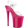 FLAMINGO-808 Plateau Sandaletten Rot | Pleaser